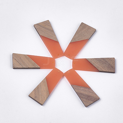Resin & Walnut Wood Pendants RESI-S358-83A-1