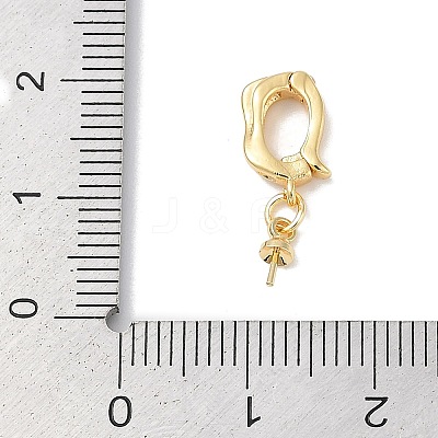 Brass Peg Bails Pin Pendants KK-Q030-11G-1