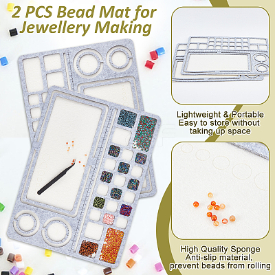 Felt Bead Design Board DIY-WH0419-98E-01-1