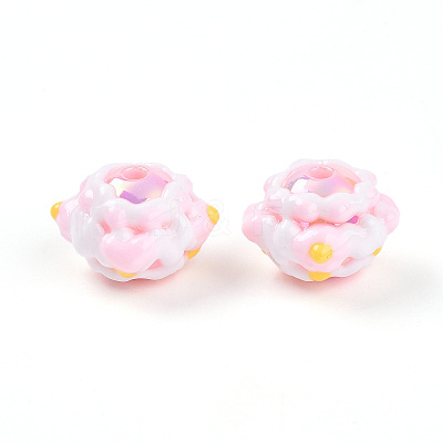 Opaque Acrylic Beads SACR-YW0002-01B-1