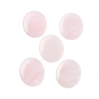 Natural Rose Quartz Cabochons G-A258-01L-1