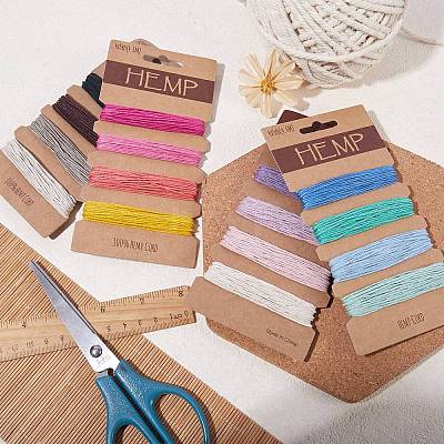 4 Cards 4 Style Jute Cord OCOR-SZ0001-15-1