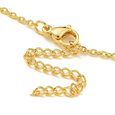 Ion Plating(IP) 304 Stainless Steel Cable Chain Necklaces NJEW-H040-03G-1