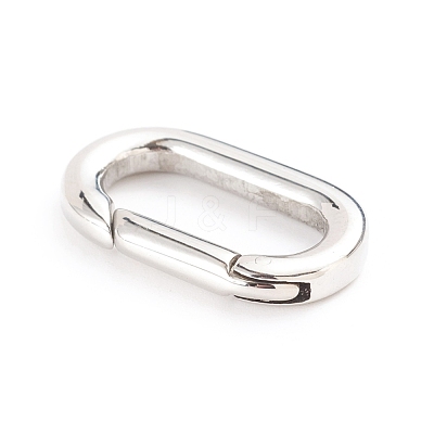 Tarnish Resistant 304 Stainless Steel Spring Gate Rings STAS-I133-08B-1