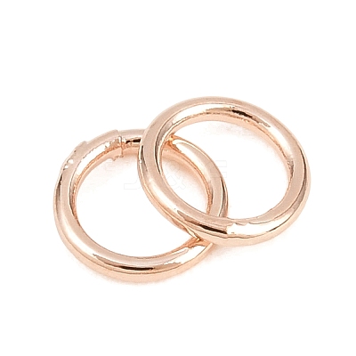 Brass Closed Jump Rings KK-D257-01RG-04-1