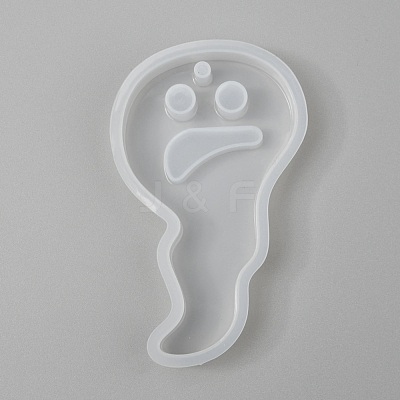 Halloween DIY Ghost Pendant Silicone Molds DIY-P006-47-1