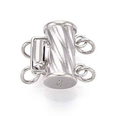 925 Sterling Silver Box Clasps STER-T008-56S-1