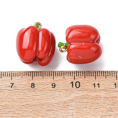 Imitation Vegetable Resin Pendants RESI-K033-03A-03-1