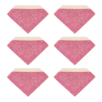 Glitter Imitation Leather Book Corner Protectors AJEW-TAC0038-03C-1