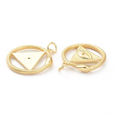 Brass Pendants KK-P200-07G-1