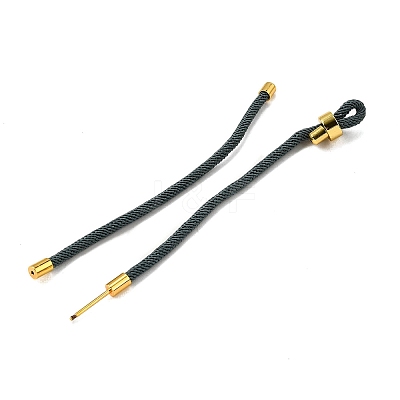 Braided Nylon Cord Bracelet Making MAK-A017-D03-04G-1