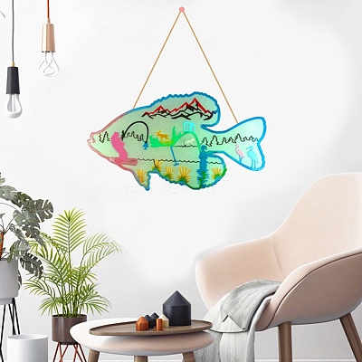 Fish DIY Decoration Silicone Molds DIY-G046-22-1