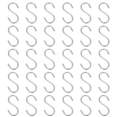 30Pcs 304 Stainless Steel S-shape Hooks STAS-PH0006-71-1