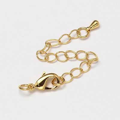 PVD Vacuum Plating Brass Chain Extender X-KK-I598-16G-RS-1