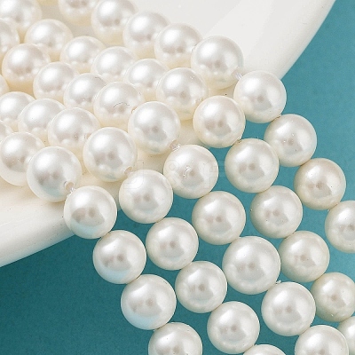 Shell Pearl Bead Strands X-BSHE-L026-03-6mm-1