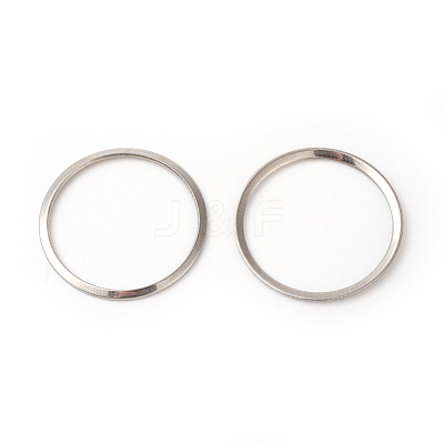 Tarnish Resistant 201 Stainless Steel Linking Rings STAS-F192-001P-01-1