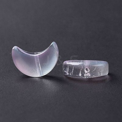Transparent Spray Painted Glass Beads GLAA-I050-04H-1