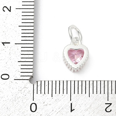 Brass Micro Pave Cubic Zirconia Pendants KK-H204-01S-02-1