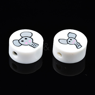 Handmade Polymer Clay Beads CLAY-N008-036K-1
