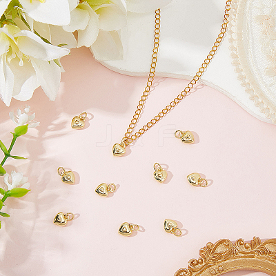 10Pcs Brass Pendants KK-BBC0022-99C-1