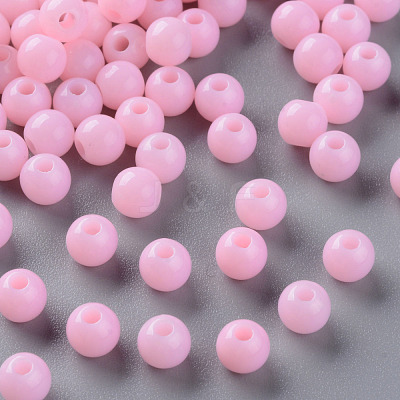 Opaque Acrylic Beads MACR-S370-C6mm-A01-1