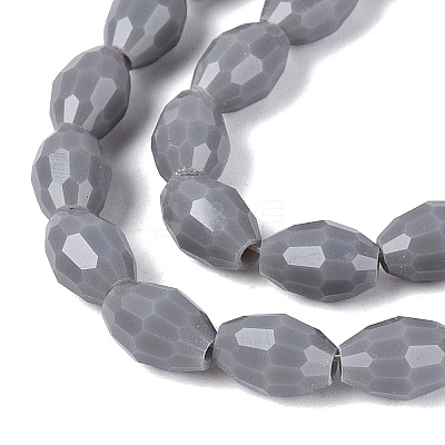 Opaque Solid Color Glass Beads Strands GLAA-N071-01A-C11-1