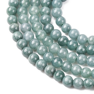 Natural Blue Jade Beads Strands G-H341-4mm-01-1