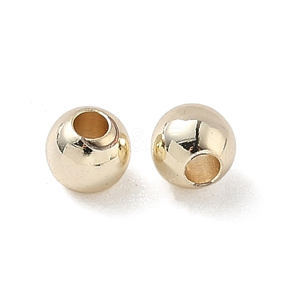 Rack Plating Brass Round Beads KK-A235-01LG-03-1