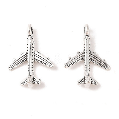 Tibetan Style Alloy Airliner Pendants X-TIBEB-A101638-AS-FF-1