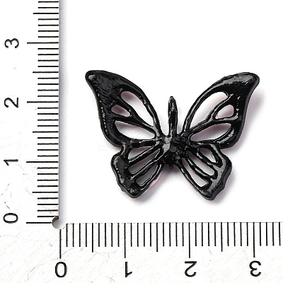Spray Paint Alloy Rhinestones Pendants LS-ALRI-E130-01EB-02-1