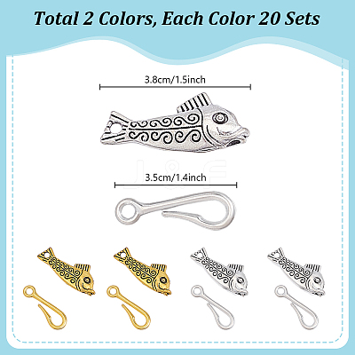 40 Sets 2 Colors Alloy Toggle Clasps FIND-PH0025-59-1