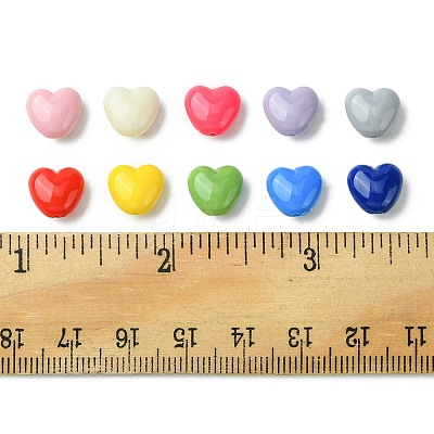 200Pcs 10 Colors Opaque Acrylic Beads OACR-FS0001-44-1