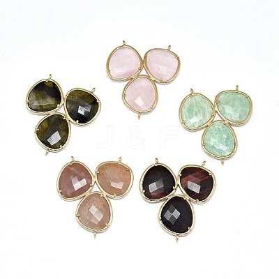 Natural Mixed Gemstone Chandelier Component Links G-E526-32A-1