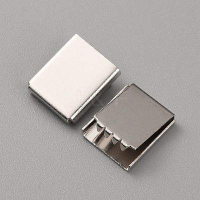 Brass Ribbon End KK-WH0035-76P-1