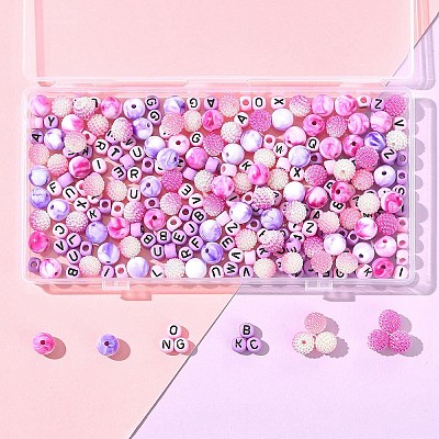 244Pcs Imitation Acrylic Beads Kits OACR-FS0004-07B-1