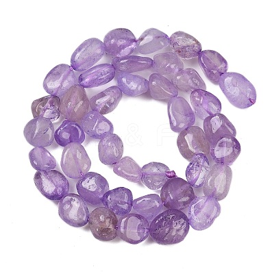 Natural Lavender Amethyst Beads Strands G-Q060-E16-1