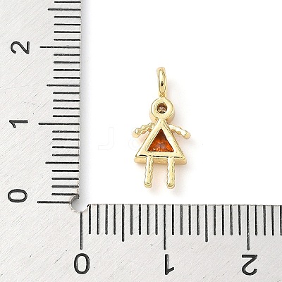 Brass Micro Pave Cubic Zirconia Pendants ZIRC-I356-17G-B05-1