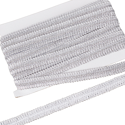 10M Polyester Centipede Lace Ribbons OCOR-WH0070-73A-1