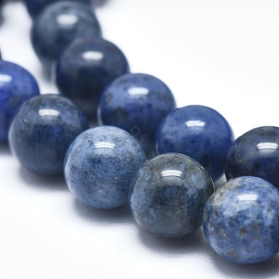 Natural Dumortierite Quartz Bead Strands G-I224-01-6mm-1
