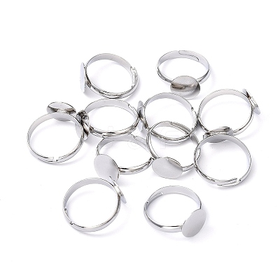 Brass Pad Ring Base Findings EC022-1