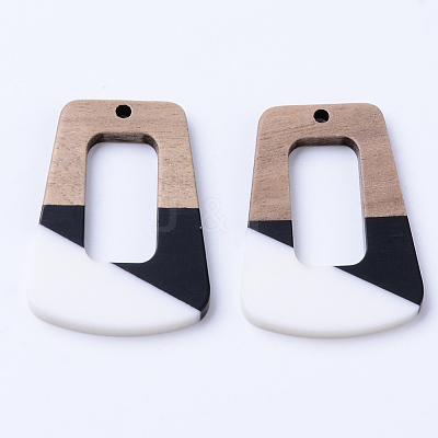 Resin & Walnut Wood Pendants RESI-N025-003A-B02-1