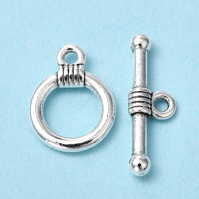 Tibetan Style Alloy Toggle Clasps X-LF0034Y-1