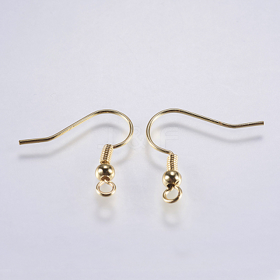 Brass Earring Hooks KK-F737-42G-RS-1