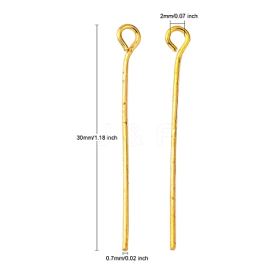 Nickel Free Iron Eye Pin X-NFEPG30mm-1
