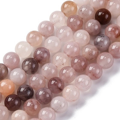 Natural Violet Strawberry Quartz Beads Strands X-G-P530-B02-02-1