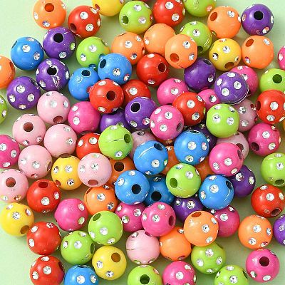 Plating Acrylic Beads PACR-YW0001-16-1