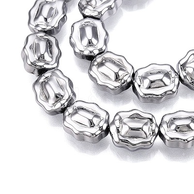 Electroplate Glass Beads Strands EGLA-T021-05M-1