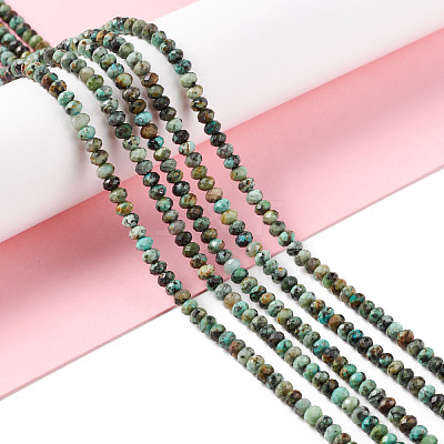 Natural African Turquoise(Jasper) Beads Strands G-F717-02B-1