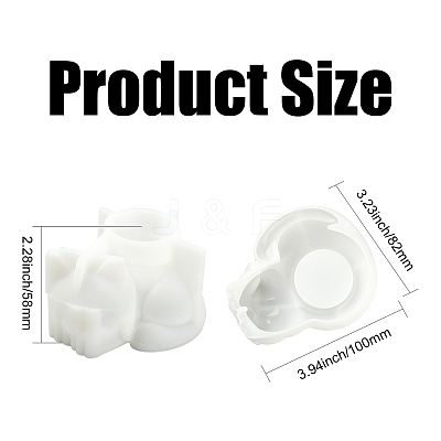 Cat Shape Candle Holder Silicone Molds ST-CJ0043-044-1