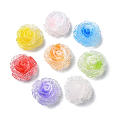 Flower Resin Cabochons CRES-Q006-06A-1